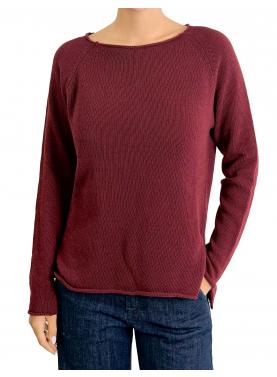 Maglioncino misto cashmere tinta unita 